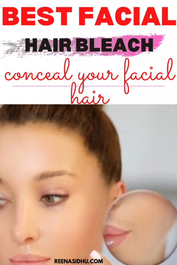 Pinterest image for best hair bleach for facial hair
