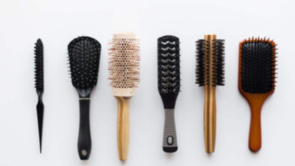 When were hairbrushes invented?