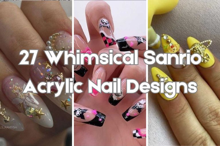 27 Whimsical Sanrio Acrylic Nail Designs to Elevate Your Style