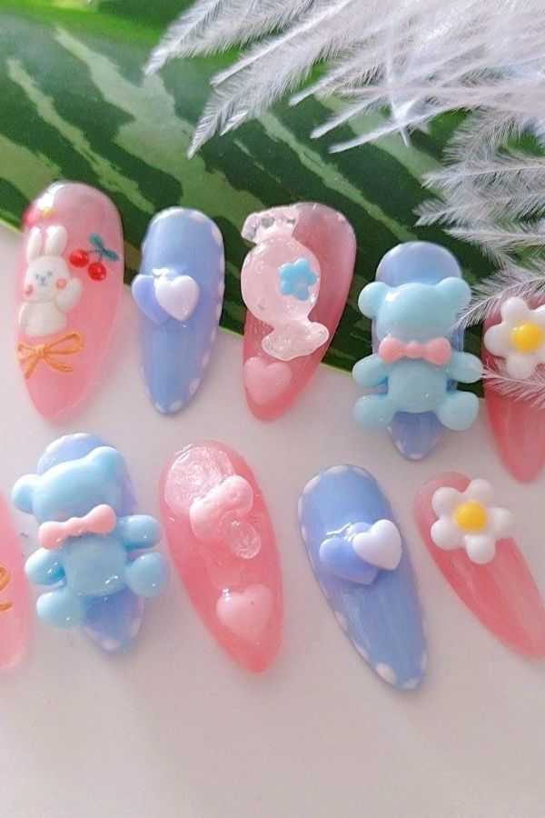 27 Whimsical Sanrio Acrylic Nail Designs to Elevate Your Style - ReenaSidhu