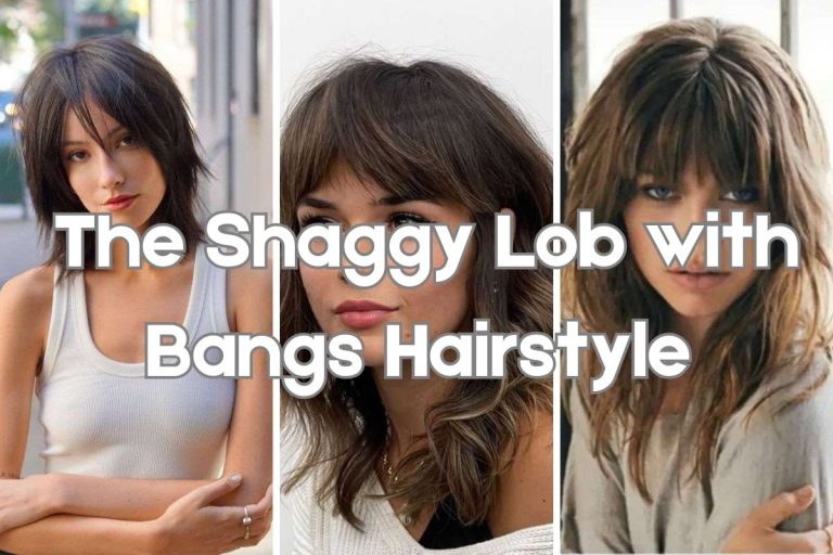 Embrace Effortless Chic: The Shaggy Lob with Bangs Hairstyle