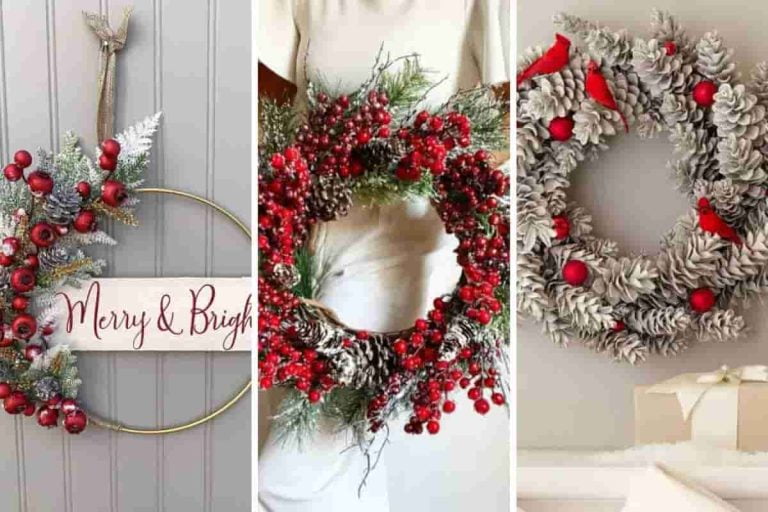 18 Christmas Wreath Decor Ideas to Welcome the Holidays +Festive Front Door Elegance: