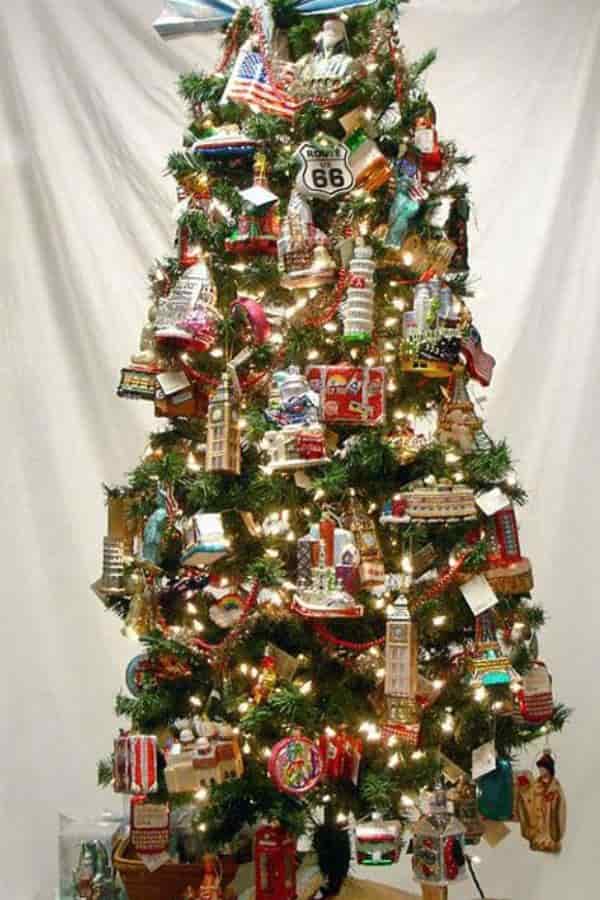 Travel-Inspired Decor Christmas Tree Decoration Ideas