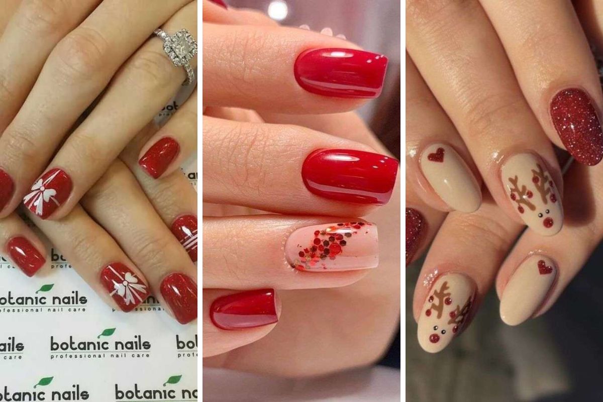 Festive Red Christmas Nails Ideas to Sparkle Your Holidays