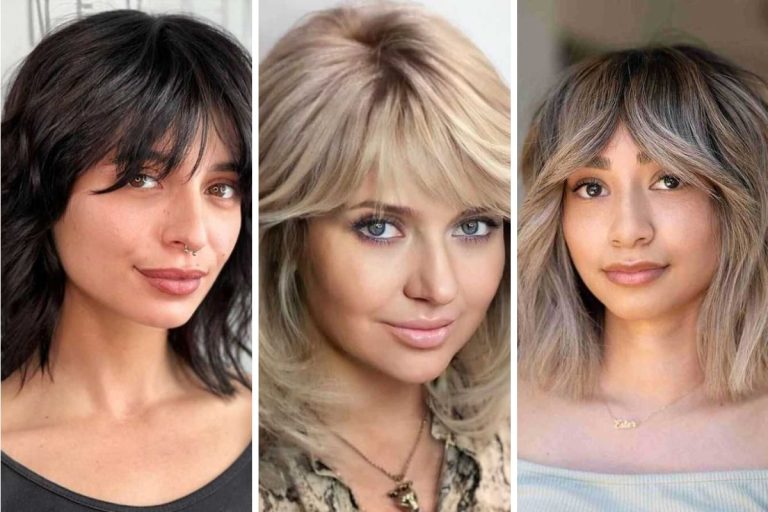 Unlock Your Signature Look: 29 Shaggy Lob with Bangs Round Faces Ideas