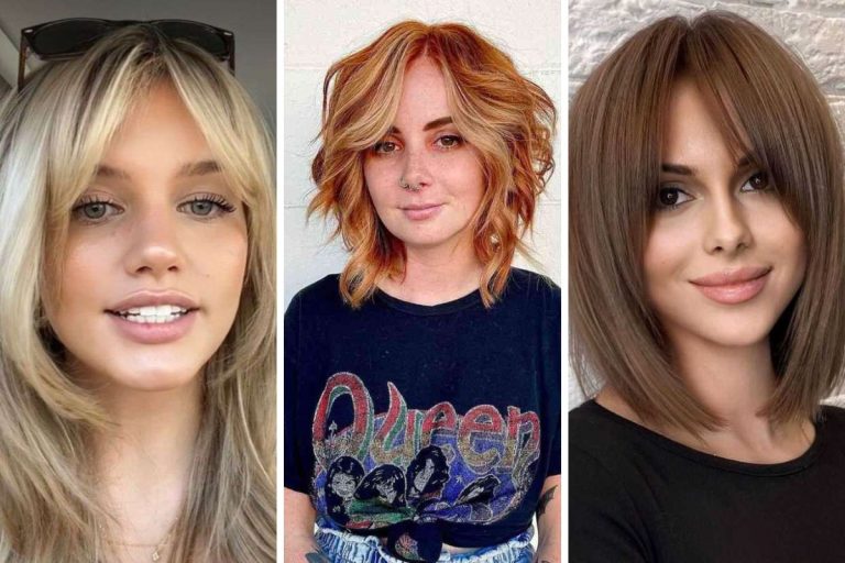 Unlock Your Style: Embrace Elegance With The 45 Lob And Curtain Bangs