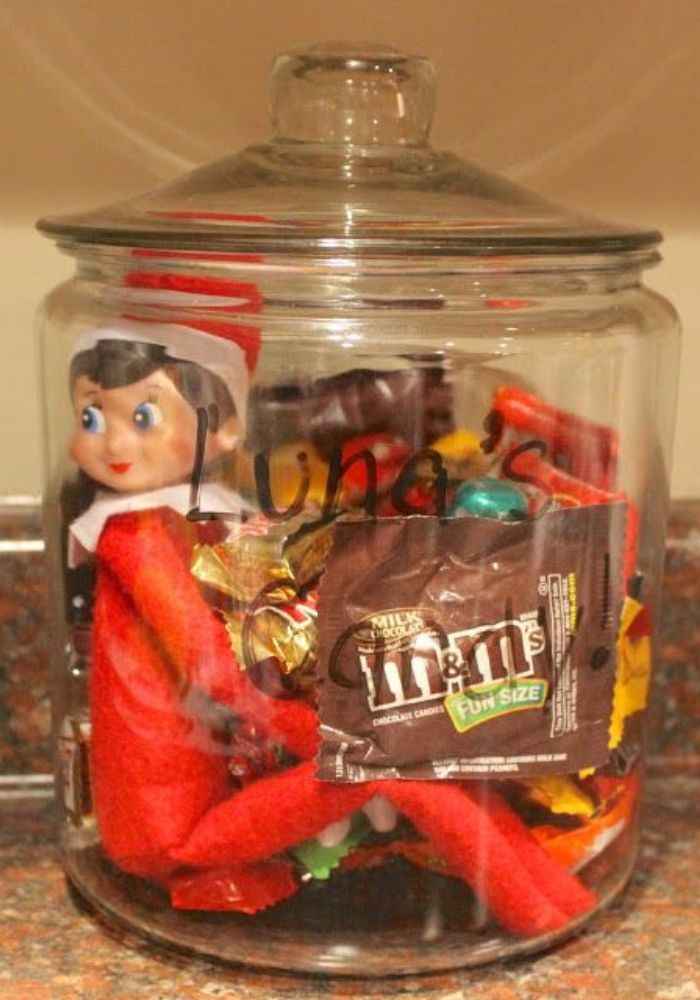 Elf in a Candy Jar