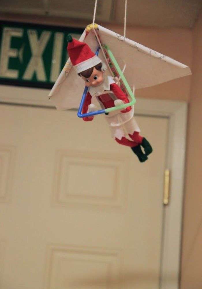 Parachuting Elf