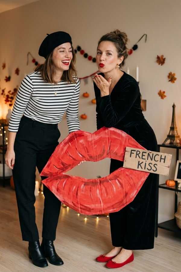 funny French Kiss Halloween costume idea