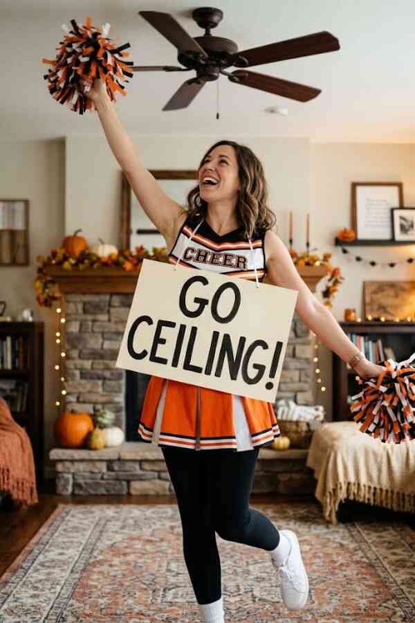 funny ceiling fan Halloween costume idea