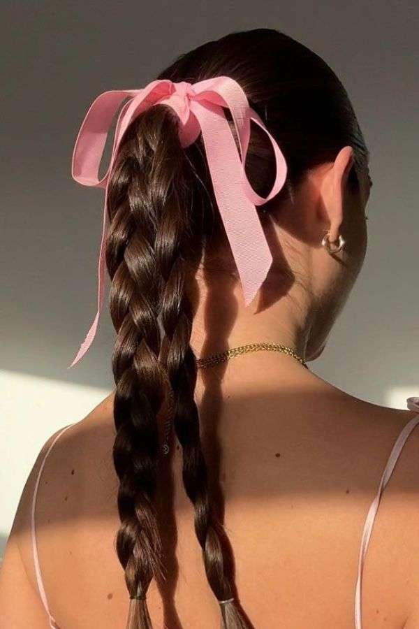 Ribbon-Tied Braids