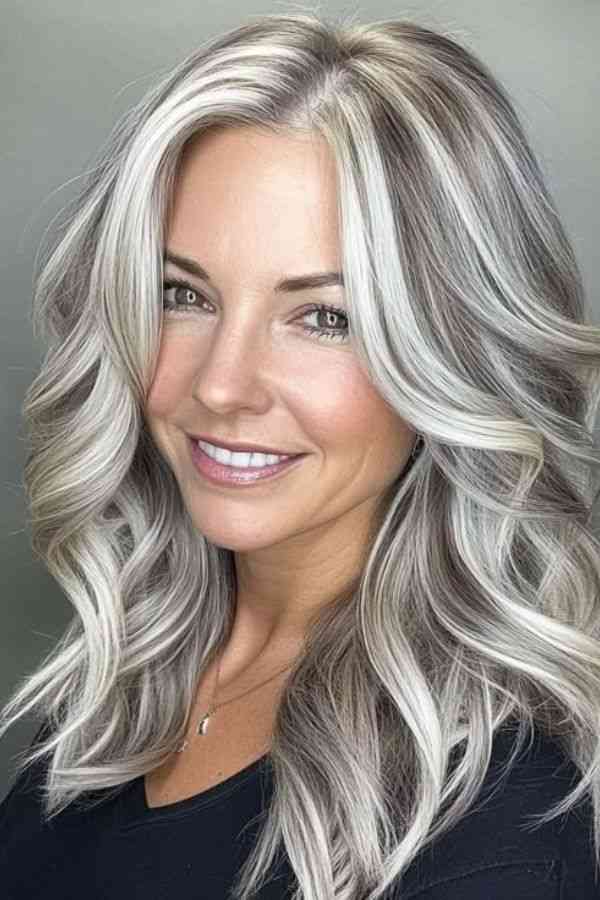 Face-Framing Ash Blonde Streaks