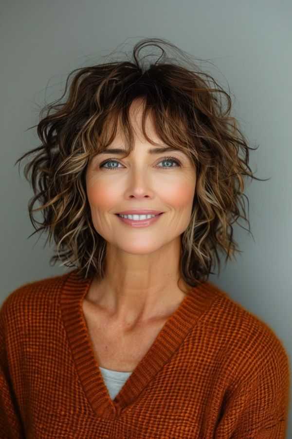 Layered Curly Shag