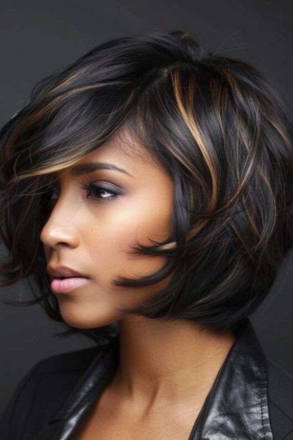 Layered Cut with Balayage Highlights