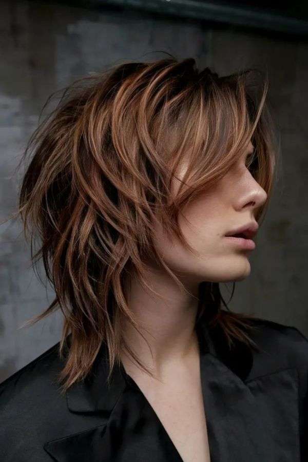Layered Short Shag with Volume