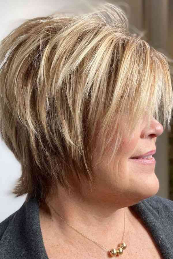 Stacked Wedge with Face-Framing Layers