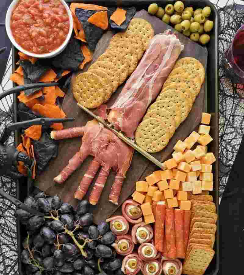 Black & Orange Dessert Board