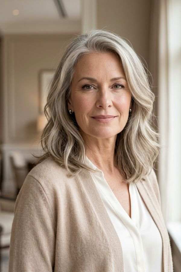 Blonde-Highlights-on-Natural-Grey-Hair-women-over-50.