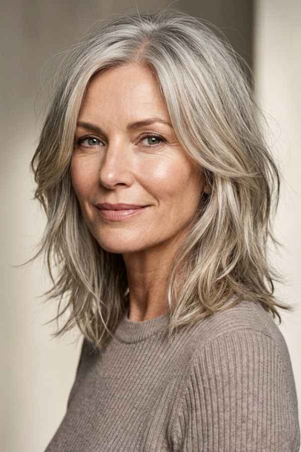 Chic-Grey-Blonde-Shag-women-over-50