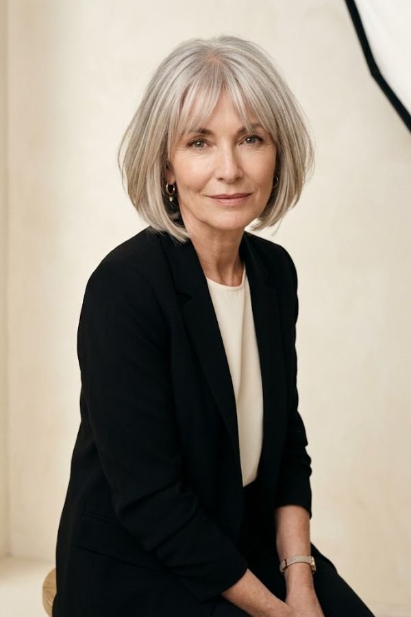 Grey-Blonde-French-Bob-women-over-50