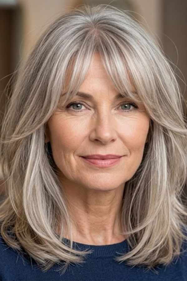 Grey-Blonde-Hair-With-Curtain-Bangs-women-over-50