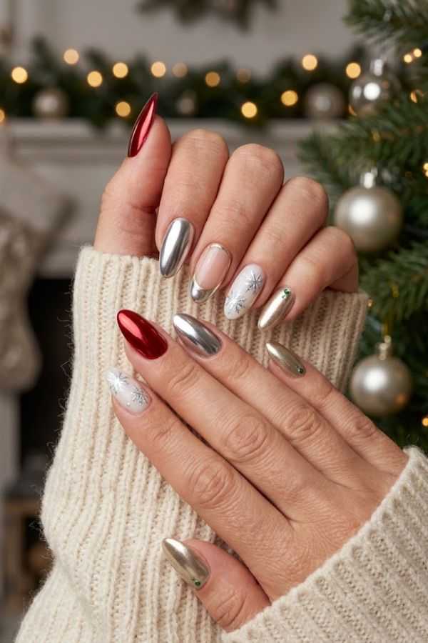 christmas-chrome-nails