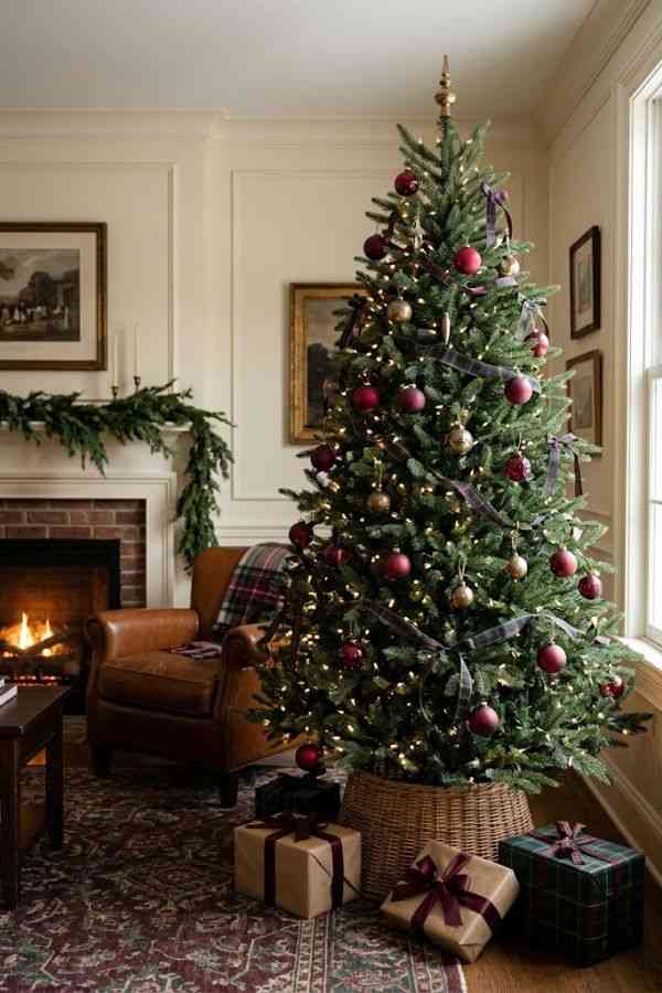 Warm White Lights and Classic Greenery