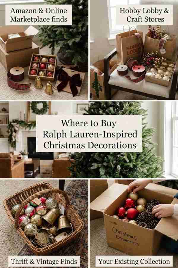 Where to Buy Ralph Lauren-Inspired Christmas Tree Decorations